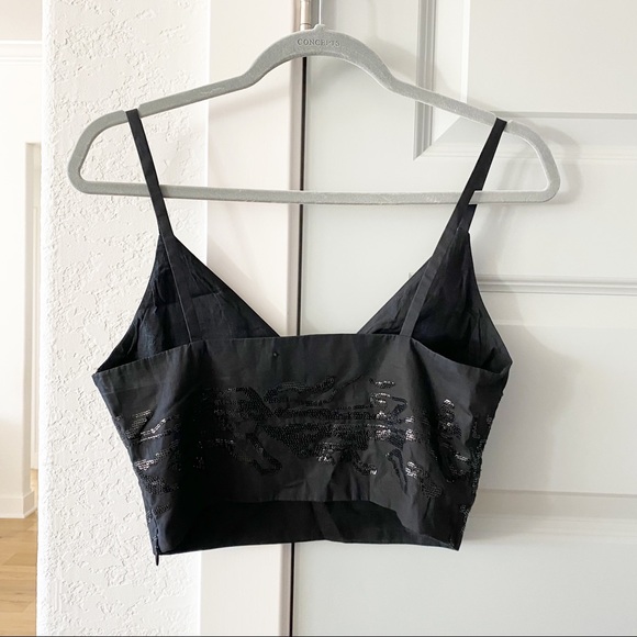 New Rachel Comey Sequin Crop Baton Top - Picture 5 of 7